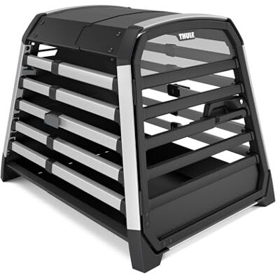 Thule Allax Hundebox, Transportbox Hund, Hundebox für Auto Black/Aluminum M Thule Allax Hundebox, Transportbox Hund, Hundebox für Auto Black/Aluminum M