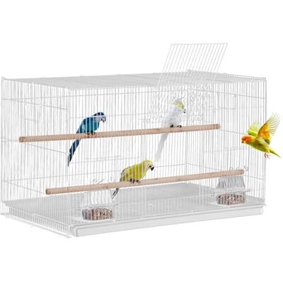 VEVOR Vogelkäfig, 760x460x455mm Metallkäfig für kleine Papageien, Kanarienvögel, Nymphensittiche, Unzertrennliche, Finken, Wellensittiche, Conures, Vogelhaus für unterwegs mit Griff & Sitzstangen VEVOR Vogelkäfig, 760x460x455mm Metallkäfig für kleine Papageien, Kanarienvögel, Nymphensittiche, Unzertrennliche, Finken, Wellensittiche, Conures, Vogelhaus für unterwegs mit Griff & Sitzstangen
