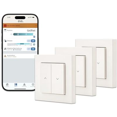 Eve Shutter Switch (Matter) 3er Pack Smarte Rollladensteuerung Eve Shutter Switch (Matter) 3er Pack Smarte Rollladensteuerung