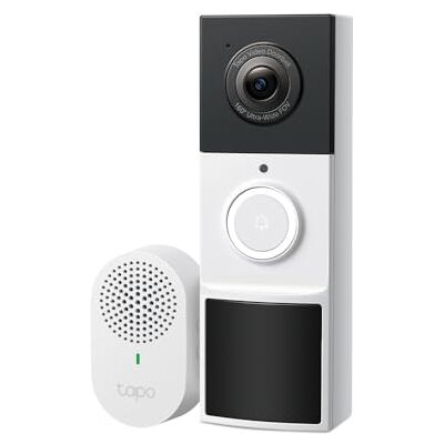 Tapo TP-Link D210 Video-Türklingel Akku (Video Doorbell) Türklingel mit Kamera, 2K 3MP, Farbe Nachtsicht, Zwei-Wege-Audio, 6400mAh Nicht entfernbarer Akku, KI-Erkennung, Mit Chime Tapo TP-Link D210 Video-Türklingel Akku (Video Doorbell) Türklingel mit Kamera, 2K 3MP, Farbe Nachtsicht, Zwei-Wege-Audio, 6400mAh Nicht entfernbarer Akku, KI-Erkennung, Mit Chime