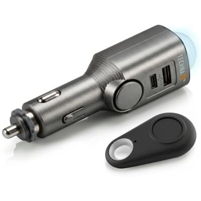 Technaxx Autoalarm mit PIR Bewegungsmelder – 12–24V Plug-in Alarm mit 110dB Sirene, 6-Tage Akku, USB-A & USB-C Ladeports, LED-Anzeige & Fernbedienung 2026 Update Modell TX-100 Technaxx Autoalarm mit PIR Bewegungsmelder – 12–24V Plug-in Alarm mit 110dB Sirene, 6-Tage Akku, USB-A & USB-C Ladeports, LED-Anzeige & Fernbedienung 2026 Update Modell TX-100