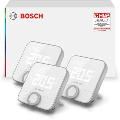 Bosch Smart Home Raumthermostat II zur Steuerung Smarter Heizkörperthermostate, 3er Set Bosch Smart Home Raumthermostat II zur Steuerung Smarter Heizkörperthermostate, 3er Set