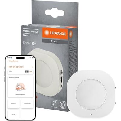 LEDVANCE SMART WIFI intelligenter Bewegungsmelder für Smart Home im Innen- und Außenbereich, ohne Kabel, weiß, Steuerung via App, integrierter wiederaufladbarer Akku und einfaches Aufladen über USB-C LEDVANCE SMART WIFI intelligenter Bewegungsmelder für Smart Home im Innen- und Außenbereich, ohne Kabel, weiß, Steuerung via App, integrierter wiederaufladbarer Akku und einfaches Aufladen über USB-C