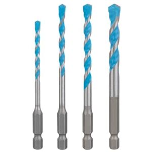 Bosch EXPERT HEX-9 Multi Construction Drill Bit 4pc set 4/5/6/8mm Bosch EXPERT HEX-9 Multi Construction Drill Bit 4pc set 4/5/6/8mm