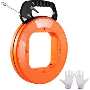 VEVOR Einziehband, 36 m x 3,1 mm, Kabel Einziehhilfe mit optimiertem Gehäuse & Griff, Einziehspirale Einziehdraht Tool, Drahteinziehwerkzeug für Wände & elektrische Leitungen, nicht leitfähig VEVOR Einziehband, 36 m x 3,1 mm, Kabel Einziehhilfe mit optimiertem Gehäuse & Griff, Einziehspirale Einziehdraht Tool, Drahteinziehwerkzeug für Wände & elektrische Leitungen, nicht leitfähig