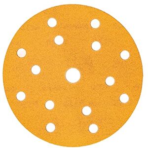 Mirka Gold Universal-Schleifpapier Ø 150mm Schleifscheiben Klett 15-Loch, Korn P800, 100 Stk/Zum Schleifen von Gips, Spachtel, Spanplatten, Holz, Lack Mirka Gold Universal-Schleifpapier Ø 150mm Schleifscheiben Klett 15-Loch, Korn P800, 100 Stk/Zum Schleifen von Gips, Spachtel, Spanplatten, Holz, Lack