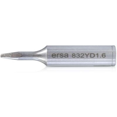ersa DUR Dauerlötspitze gerade meißelförmig 1,6 mm breit mit DUR- Beschichtung 0832YD ersa DUR Dauerlötspitze gerade meißelförmig 1,6 mm breit mit DUR- Beschichtung 0832YD