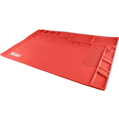 Weller WLACCWSM1-02 Anti-Rutsch Matte für Lötarbeiten Größe „groß“, Rot Weller WLACCWSM1-02 Anti-Rutsch Matte für Lötarbeiten Größe „groß“, Rot