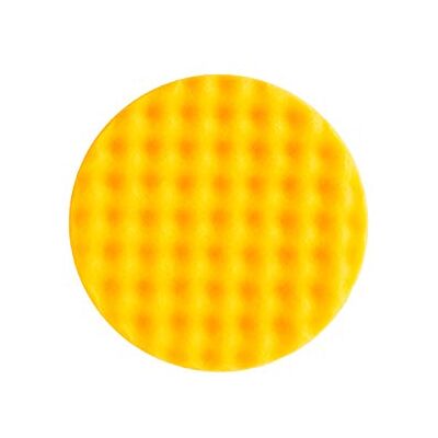 Mirka Schaumstoffpad Polierschwamm Ø150mm x 25mm / gelb gewaffelt/für Finish- und Polierarbeiten/für Polarshine Polituren / 1er-Pack Mirka Schaumstoffpad Polierschwamm Ø150mm x 25mm / gelb gewaffelt/für Finish- und Polierarbeiten/für Polarshine Polituren / 1er-Pack