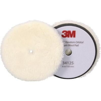 Perfect-It 3M Polierpad mit Polierfell für Exzenter Poliermaschine, medium, weiß, 150 mm (6 in), 34125 Perfect-It 3M Polierpad mit Polierfell für Exzenter Poliermaschine, medium, weiß, 150 mm (6 in), 34125