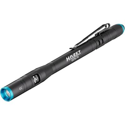 Hazet LED Stiftleuchte 1979-74, fokussierbar, 500 Lumen, 3 Helligkeitsstufen, USB-C Ladefunktion, Li-Ion Akku oder Batterie, IP44, 158 mm, 100 m Leuchtweite Hazet LED Stiftleuchte 1979-74, fokussierbar, 500 Lumen, 3 Helligkeitsstufen, USB-C Ladefunktion, Li-Ion Akku oder Batterie, IP44, 158 mm, 100 m Leuchtweite