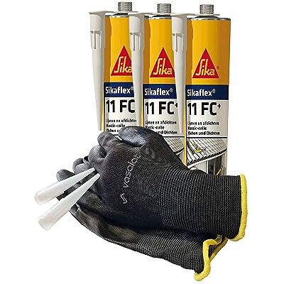 vasalat Sika Sikaflex 11 FC Purform PU Kleber und Dichtmasse klebt und dichtet haftstark, 300ml betongrau 3er Set mit 5 Düsenspitzen vasalat Sika Sikaflex 11 FC Purform PU Kleber und Dichtmasse klebt und dichtet haftstark, 300ml betongrau 3er Set mit 5 Düsenspitzen
