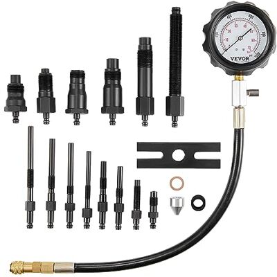 VEVOR Kompressionsprüfer Kompressionstester Druckmanometer Testgerät Kompressionsmessgerät mit einem 80-mm-Manometer 0–1000 PSI und 0–70 bar Verdichtungsmesser inkl. 4x Adapter VEVOR Kompressionsprüfer Kompressionstester Druckmanometer Testgerät Kompressionsmessgerät mit einem 80-mm-Manometer 0–1000 PSI und 0–70 bar Verdichtungsmesser inkl. 4x Adapter
