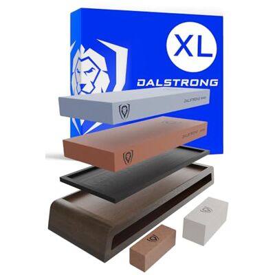 DALSTRONG Premium Whetstones Extra Large Grit Stones #1000#6000 Kit Top-Grade Corundum Thick Ultra-Durable DALSTRONG Premium Whetstones Extra Large Grit Stones #1000#6000 Kit Top-Grade Corundum Thick Ultra-Durable