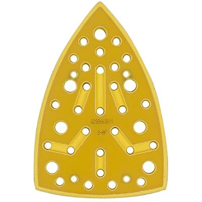 Mirka Schleifschuh Härtegrad Medium Schutzauflage 100x152mm Klett Schutzauflage für staubfreies Schleifen mit 32 Absauglöchern Kompatibel mit DEOS II Deltaschleifer Mirka Schleifschuh Härtegrad Medium Schutzauflage 100x152mm Klett Schutzauflage für staubfreies Schleifen mit 32 Absauglöchern Kompatibel mit DEOS II Deltaschleifer