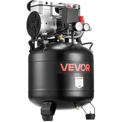 VEVOR Druckluft Kompressor 30 L, Luftkompressor 2PS, 113 L/min bei 6,2 bar, Max. 10 bar Druck, Ölfreier Kompressortank für Autoreparaturen, Reifenbefüllung, Lackierarbeiten, Holzarbeiten & Nageln VEVOR Druckluft Kompressor 30 L, Luftkompressor 2PS, 113 L/min bei 6,2 bar, Max. 10 bar Druck, Ölfreier Kompressortank für Autoreparaturen, Reifenbefüllung, Lackierarbeiten, Holzarbeiten & Nageln
