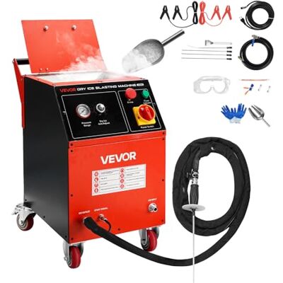 VEVOR Trockeneisstrahlgerät, 5kg, Trockeneis Strahlanlage 4 Düsen, Trockeneis-Blaster-Reinigung, Einstellbare Druckmenge, Trockeneisstrahlen-Reinigungsmaschine für Auto, Schiff, Luftfahrt, Chemie VEVOR Trockeneisstrahlgerät, 5kg, Trockeneis Strahlanlage 4 Düsen, Trockeneis-Blaster-Reinigung, Einstellbare Druckmenge, Trockeneisstrahlen-Reinigungsmaschine für Auto, Schiff, Luftfahrt, Chemie