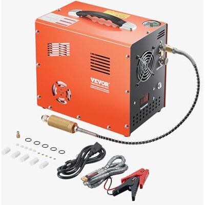 VEVOR PCP-Luftkompressor, 4500 PSI/30 MPa PCP-Luftgewehrkompressor mit eingebautem Konverter & Lüfterkühlsystem, Auto-Stopp DC12 V/AC230 V Paintball-Tankkompressor für Luftgewehr, Tauchflasche VEVOR PCP-Luftkompressor, 4500 PSI/30 MPa PCP-Luftgewehrkompressor mit eingebautem Konverter & Lüfterkühlsystem, Auto-Stopp DC12 V/AC230 V Paintball-Tankkompressor für Luftgewehr, Tauchflasche