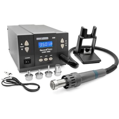 Quick 861DW Profi Heißluft Lötstation Set digital regelbar 1000 Watt/Temperaturbereich 100-500 °C Heißluft 120L/Min SMD Reworkstation Kalibrierfunktion Standby Auto-Kühlsystem Quick 861DW Profi Heißluft Lötstation Set digital regelbar 1000 Watt/Temperaturbereich 100-500 °C Heißluft 120L/Min SMD Reworkstation Kalibrierfunktion Standby Auto-Kühlsystem