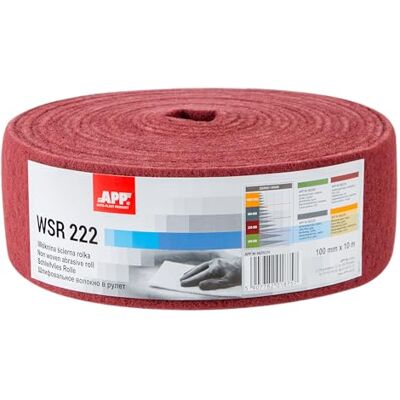 AUTO-PLAST PRODUKT APP WSR 222 Schleifvliesrolle, 100 mm x 10 m, rot Extrem langlebiges Schleifvlies für Metall, Holz, Stahl und Edelstahl Grobkörnige Schleifwolle, Körnung: 320-360 AUTO-PLAST PRODUKT APP WSR 222 Schleifvliesrolle, 100 mm x 10 m, rot Extrem langlebiges Schleifvlies für Metall, Holz, Stahl und Edelstahl Grobkörnige Schleifwolle, Körnung: 320-360