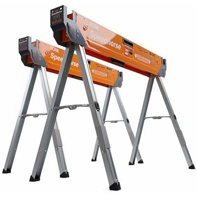 BORA Arbeitsböcke mit robustem Stahlrahmen, Arbeitsbock 2er set. Unterstellblock mit Metallbeine und 2x4 Halterung, Orange/Abendrot im Zickzackmuster (Sunset Chevron) BORA Arbeitsböcke mit robustem Stahlrahmen, Arbeitsbock 2er set. Unterstellblock mit Metallbeine und 2x4 Halterung, Orange/Abendrot im Zickzackmuster (Sunset Chevron)