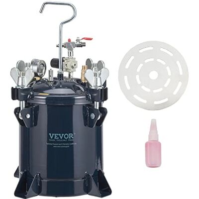 VEVOR Sprühfarbe Drucktopf Tank, 10 l Luftfarbe Drucktopf, Metallgestell & Leck-Reparatur-Dichtstoff für Industrie, Heimdekoration, Architektur, BAU, Automobilmalerei, 70 PSI max VEVOR Sprühfarbe Drucktopf Tank, 10 l Luftfarbe Drucktopf, Metallgestell & Leck-Reparatur-Dichtstoff für Industrie, Heimdekoration, Architektur, BAU, Automobilmalerei, 70 PSI max