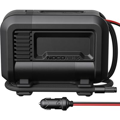 NOCO AIR15: UltraSchnelle 15A Luftpumpe – Tragbarer 12‑Volt Kompressor – 44 SLPM Luftstrom, 0–40 PSI in 2,9 Min – Digitales Manometer + automatische Abschaltung NOCO AIR15: UltraSchnelle 15A Luftpumpe – Tragbarer 12‑Volt Kompressor – 44 SLPM Luftstrom, 0–40 PSI in 2,9 Min – Digitales Manometer + automatische Abschaltung