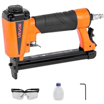VEVOR Druckluft-Tacker, Druckluftnagler für 80er-Serie, 12,8 mm Krone, 6–16 mm Länge, Klammern, 70–110 PSI, Klammergerät für Holzbearbeitung, Polsterarbeiten, Handwerk, Heimwerkerprojekte VEVOR Druckluft-Tacker, Druckluftnagler für 80er-Serie, 12,8 mm Krone, 6–16 mm Länge, Klammern, 70–110 PSI, Klammergerät für Holzbearbeitung, Polsterarbeiten, Handwerk, Heimwerkerprojekte