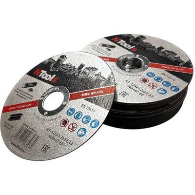 NTools SDC Trennscheiben 125 x 1,2 x 22,23 mm, 25 Stück Dünne und langlebige Trennscheiben zum Schneiden von Metall, Stahl und Edelstahl (Inox), passend für Winkelschleifer NTools SDC Trennscheiben 125 x 1,2 x 22,23 mm, 25 Stück Dünne und langlebige Trennscheiben zum Schneiden von Metall, Stahl und Edelstahl (Inox), passend für Winkelschleifer