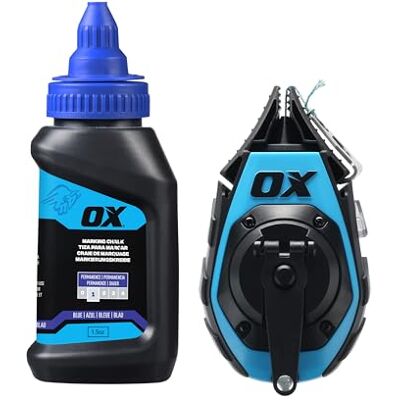 OX Tools OX Pro Kreidelinie – 15,25 m Kevlar Schnur 0,5 mm, 3:1 Planetengetriebe, Vorteilsset OX Tools OX Pro Kreidelinie – 15,25 m Kevlar Schnur 0,5 mm, 3:1 Planetengetriebe, Vorteilsset