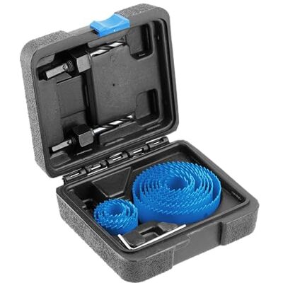Högert Technik - Lochsägen-Set aus Kohlenstoffstahl 14-tlg. Högert Technik - Lochsägen-Set aus Kohlenstoffstahl 14-tlg.