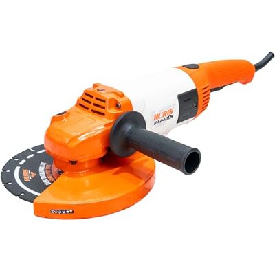 RURIS POWER FOR NATURE RURIS Elektrischer Winkelschleifer RA2400S 2400W, Scheibe 230 mm, Soft Start, verstellbarer Softgrip-Griff, leistungsstarkes Werkzeug zum Schneiden und Schleifen von Metall, Beton, Stein, Holz RURIS POWER FOR NATURE RURIS Elektrischer Winkelschleifer RA2400S 2400W, Scheibe 230 mm, Soft Start, verstellbarer Softgrip-Griff, leistungsstarkes Werkzeug zum Schneiden und Schleifen von Metall, Beton, Stein, Holz
