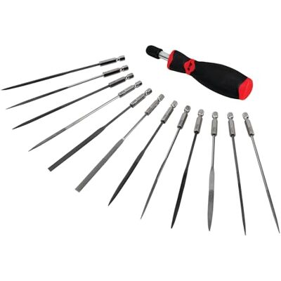 PERFORMANCE TOOL W5391 12-teiliges Mikrofeilen-Set – Präzisionsfeilen für Holz-, Metall- und Kunststoffarbeiten PERFORMANCE TOOL W5391 12-teiliges Mikrofeilen-Set – Präzisionsfeilen für Holz-, Metall- und Kunststoffarbeiten