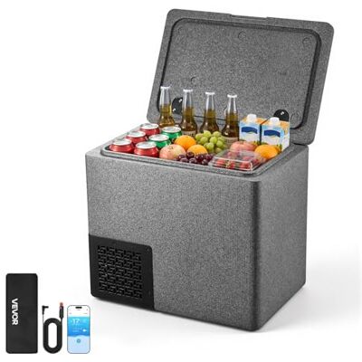 VEVOR Kompressor Kühlbox 20 L, Auto Kühlschrank aus Ultraleichtem EPP, Elektrische Gefrierbox mit App-Steuerung, 12 V/24 V DC, -10 °C bis 10 °C, für LKW, Van, RV, SUV, Boot, Reisen & Camping VEVOR Kompressor Kühlbox 20 L, Auto Kühlschrank aus Ultraleichtem EPP, Elektrische Gefrierbox mit App-Steuerung, 12 V/24 V DC, -10 °C bis 10 °C, für LKW, Van, RV, SUV, Boot, Reisen & Camping