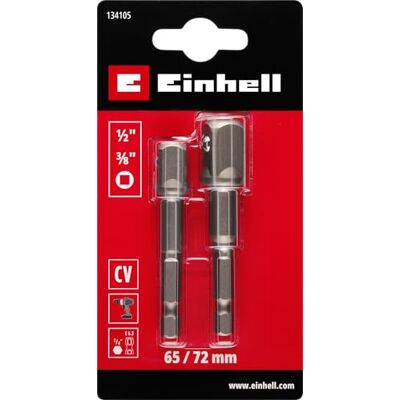 Einhell Accessories Original Einhell Adapter-Set, 2-tlg., 65/72 mm, 3/8” / 1/2” (Chrom Vanadium, hohe Verschleißfestigkeit, E 6.3 Schaft) Einhell Accessories Original Einhell Adapter-Set, 2-tlg., 65/72 mm, 3/8” / 1/2” (Chrom Vanadium, hohe Verschleißfestigkeit, E 6.3 Schaft)