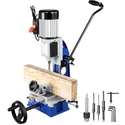 VEVOR Tischstemmmaschine, 1/2 PS, 1400 U/min, Tischbohrmaschine mit beweglicher Werkbank, Hohlstemmmaschine, zum Bohren von runden, quadratischen oder speziellen quadratischen Löchern in Holz VEVOR Tischstemmmaschine, 1/2 PS, 1400 U/min, Tischbohrmaschine mit beweglicher Werkbank, Hohlstemmmaschine, zum Bohren von runden, quadratischen oder speziellen quadratischen Löchern in Holz