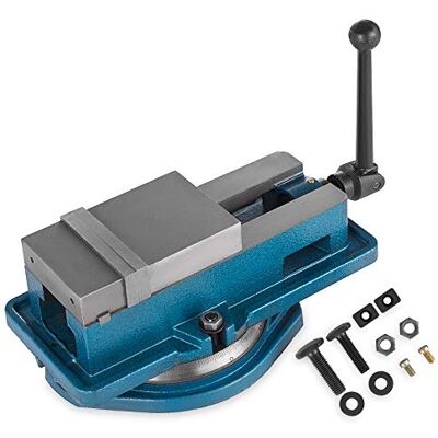 VEVOR Schraubzwingen-Schraubstock 100 mm, Tischschraubstock 100 mm, Bench Clamps 16 kg, Metall Professionelle Gusseisen Schraubstock für Säulenbohrer Breite Backen VEVOR Schraubzwingen-Schraubstock 100 mm, Tischschraubstock 100 mm, Bench Clamps 16 kg, Metall Professionelle Gusseisen Schraubstock für Säulenbohrer Breite Backen