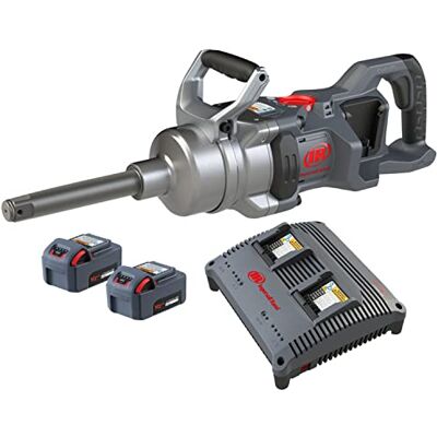Ingersoll-Rand W9691-K2E-EU 1" 20V-Akkuschrauber, Schlagschrauber mit langem Amboss, Schlüsselsatz mit 2 Li-Ionen-Akkus und Doppelladegerät Ingersoll-Rand W9691-K2E-EU 1" 20V-Akkuschrauber, Schlagschrauber mit langem Amboss, Schlüsselsatz mit 2 Li-Ionen-Akkus und Doppelladegerät