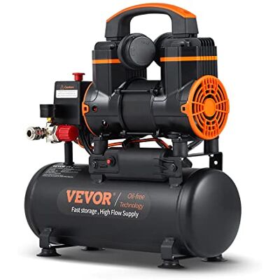 VEVOR Kompressor 8L Silent Druckluftkompressor 900W (1,2PS) 3,5 MPa, 2800U/min, 70dB, 6-8Bar, Ölfreier Druckbehälter Flüsterkompressor Ideal zum Aufpumpen von Reifen Autoreparaturen Holzarbeiten VEVOR Kompressor 8L Silent Druckluftkompressor 900W (1,2PS) 3,5 MPa, 2800U/min, 70dB, 6-8Bar, Ölfreier Druckbehälter Flüsterkompressor Ideal zum Aufpumpen von Reifen Autoreparaturen Holzarbeiten