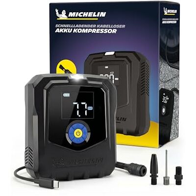 Michelin Air Power Max Li-Ionen Akku Hochleistungskompressor 9,9 bar, 168W Michelin Air Power Max Li-Ionen Akku Hochleistungskompressor 9,9 bar, 168W
