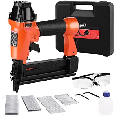ValueMax 2 in 1 Druckluftnagler Profi Drucklufttacker inkl. 400 Klammern & Nägel, max 8,3 bar Druckluft Nagelpistole mit Sicherheitsnase für Werkstatt und Haus (Nägel bis 50mm, Klammern bis 40mm) ValueMax 2 in 1 Druckluftnagler Profi Drucklufttacker inkl. 400 Klammern & Nägel, max 8,3 bar Druckluft Nagelpistole mit Sicherheitsnase für Werkstatt und Haus (Nägel bis 50mm, Klammern bis 40mm)