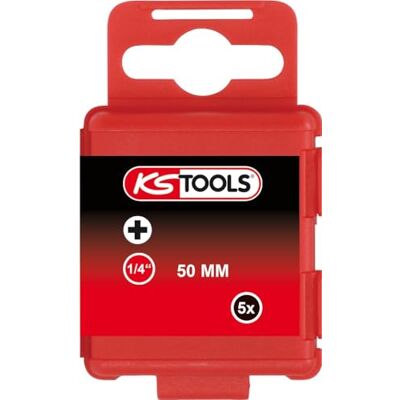 KS Tools 911.3342 1/4" CLASSIC Bit PH, 50mm, PH4, 5er Pack KS Tools 911.3342 1/4" CLASSIC Bit PH, 50mm, PH4, 5er Pack