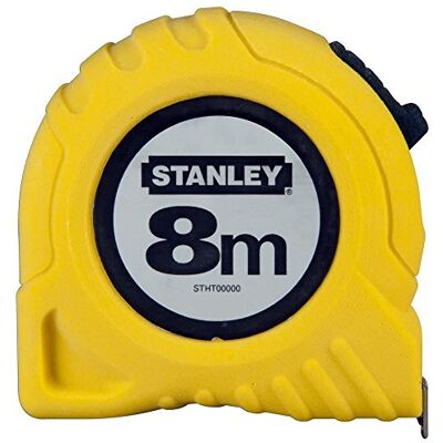 Stanley Bandmaß (8 m, extra-starkes gebogenes Band, Polymer-Schutzschicht, Endhaken dreifach vernietet) 1-30-457 Stanley Bandmaß (8 m, extra-starkes gebogenes Band, Polymer-Schutzschicht, Endhaken dreifach vernietet) 1-30-457