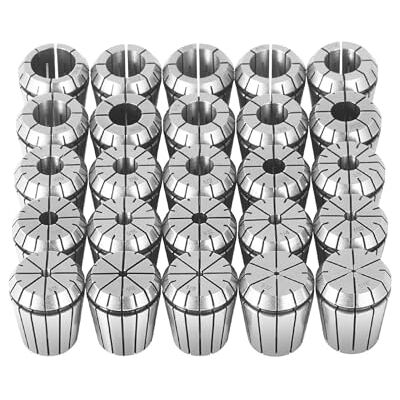 VEVOR 25-teiliges ER32-Spannzangen-Set, 1/16-13/16"/1,6-20,6 mm, ER32-Feder-Spannzangenfutter-Set, 0,0006"/15 μm TIR-Drehfutter-Werkzeug für CNC-Graviermaschine, Fräsen, Drehmaschine, Bohrmaschine VEVOR 25-teiliges ER32-Spannzangen-Set, 1/16-13/16"/1,6-20,6 mm, ER32-Feder-Spannzangenfutter-Set, 0,0006"/15 μm TIR-Drehfutter-Werkzeug für CNC-Graviermaschine, Fräsen, Drehmaschine, Bohrmaschine