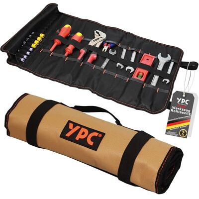 YPC VarioRoll – 56x34cm, 20 Steckfächer und 15 Schlaufen, Werkzeugtasche rollbar, Messertasche, Werkzeug Rolltasche, Werkzeugrolle, Maulschlüssel Tasche leer YPC VarioRoll – 56x34cm, 20 Steckfächer und 15 Schlaufen, Werkzeugtasche rollbar, Messertasche, Werkzeug Rolltasche, Werkzeugrolle, Maulschlüssel Tasche leer