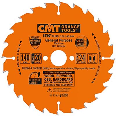 CMT ORANGE TOOLS 271.140.24H KREISSÄGEBLÄTTER ULTRA ITK HW 140X1.8/1.2X20 (+16) Z24 ATB+S CMT ORANGE TOOLS 271.140.24H KREISSÄGEBLÄTTER ULTRA ITK HW 140X1.8/1.2X20 (+16) Z24 ATB+S