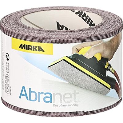 MIRKA Abranet Mesh Tuchrolle P600 Staubfrei - Schleifrolle für Holz, Putz, Farbe, Kunststoff MIRKA Abranet Mesh Tuchrolle P600 Staubfrei - Schleifrolle für Holz, Putz, Farbe, Kunststoff