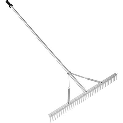 VEVOR Rasenrechen 1915 x 914 x 100 mm Rasenharke Aluminiumlegierung Laubrechen 37 Zinken Unkrautrechen 27,8 x 1905 mm Griffgröße Federverschlussmechanismus Garten-Rechen für Land-/ Wasserumgebungen VEVOR Rasenrechen 1915 x 914 x 100 mm Rasenharke Aluminiumlegierung Laubrechen 37 Zinken Unkrautrechen 27,8 x 1905 mm Griffgröße Federverschlussmechanismus Garten-Rechen für Land-/ Wasserumgebungen