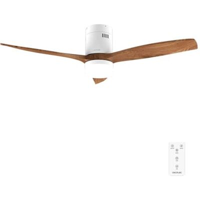 Cecotec Deckenventilator EnergySilence Aero 5600 Classic White&DarkWood 40-W-DC-Motor, 132 cm, 18-W-LED-Licht, 3 Flügel, 6 Stufen, Fernbedienung, Timer bis 8 Std. Cecotec Deckenventilator EnergySilence Aero 5600 Classic White&DarkWood 40-W-DC-Motor, 132 cm, 18-W-LED-Licht, 3 Flügel, 6 Stufen, Fernbedienung, Timer bis 8 Std.