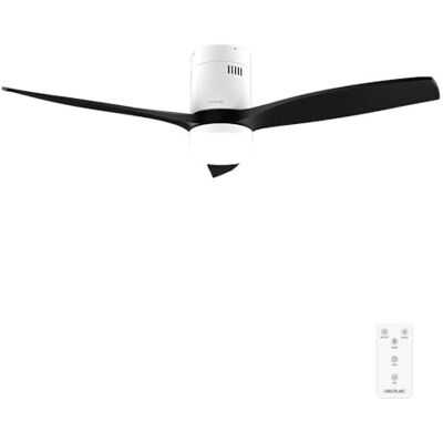 Cecotec Deckenventilator EnergySilence Aero 5600 Classic White&Black, 40 W LED-Licht 20 W, Fernbedienung, Timer bis 8 Std., 6 Stufen, 132 cm Spannweite, 3 Rotorblätter, Sommer-/Winter-Funktion Cecotec Deckenventilator EnergySilence Aero 5600 Classic White&Black, 40 W LED-Licht 20 W, Fernbedienung, Timer bis 8 Std., 6 Stufen, 132 cm Spannweite, 3 Rotorblätter, Sommer-/Winter-Funktion